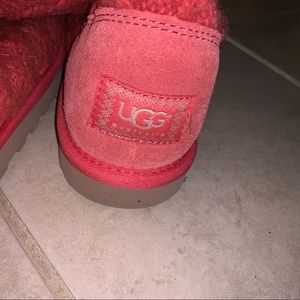 Pink knit uggs